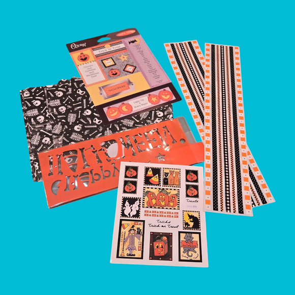 Haunted Halloween Mix Vintage Lot Scrapbooking Creepy Stickers Cuts Trick/Treat - Picture 7 of 15